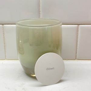 Glassybaby Dawn light grey hand blown glass, votive candle holder